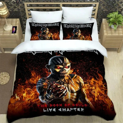 3D Rock Band I-Iron-M-Maiden Bedding Sets Exquisite Bed Supplies Set Duvet Cover Comforter Set Bedding Set Luxury Birthday Gift