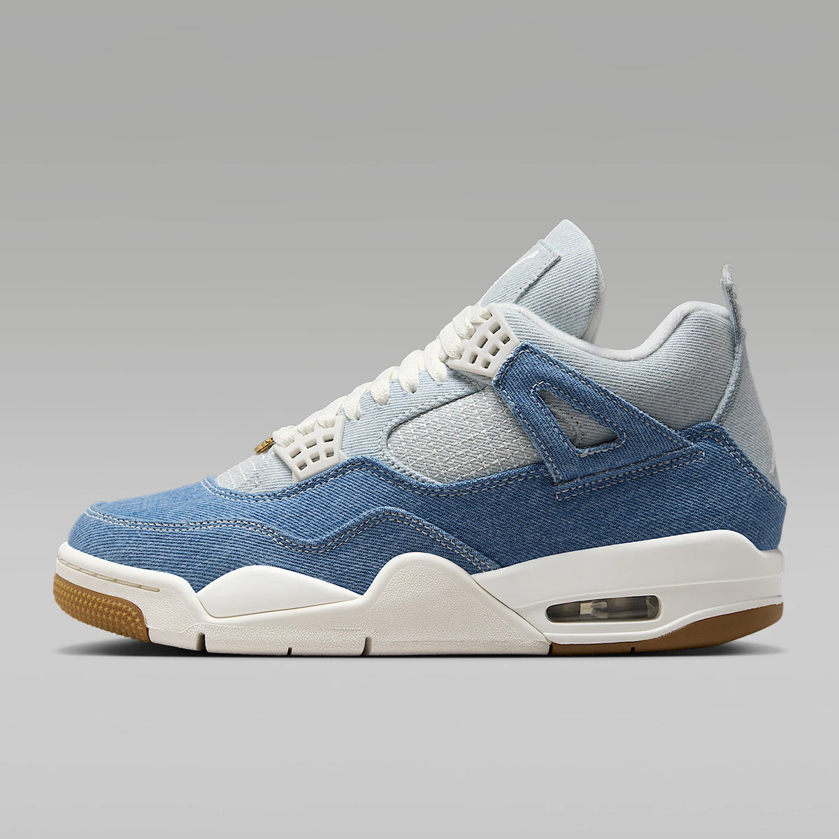 Ténis de basquetebol Nike JORDAN genuínos para mulher, de cano médio, em ganga, com amortecimento de ar IB6716-100