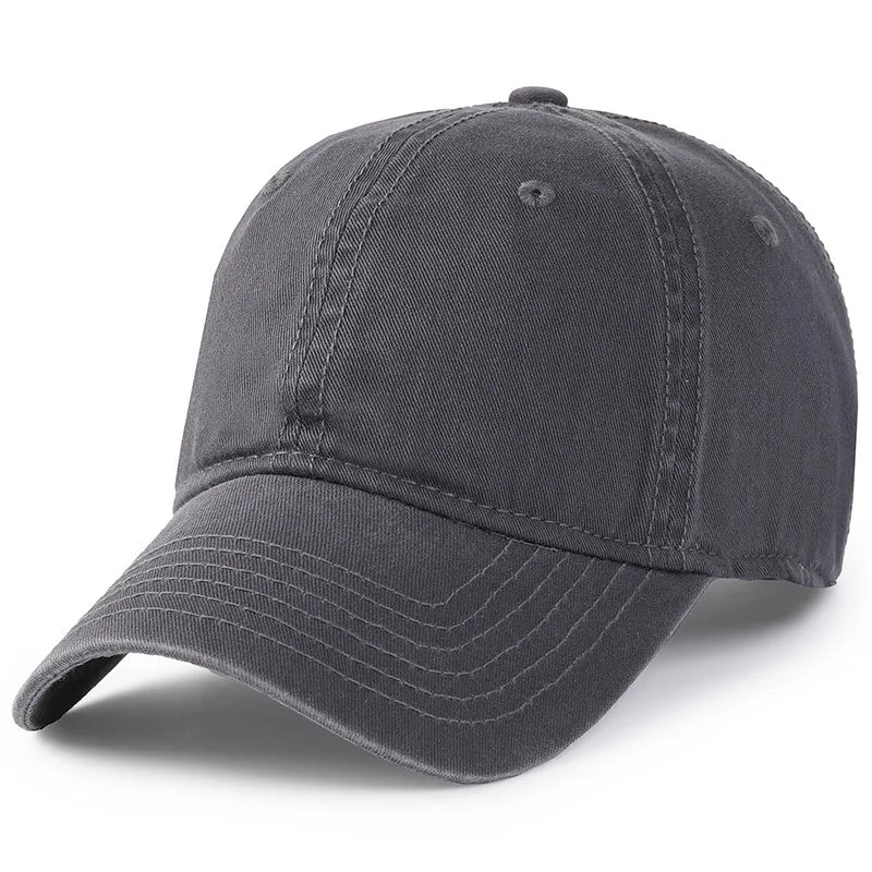 Men Women Oversize XXL 100% Cotton Baseball Cap,Large Baseball Hat for Big Heads 56-63cm(23.5"-25.5"),Adjustable Plain Dad Cap