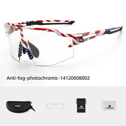 ROCKBROS Cycling Glasses Photochromic Glasses Bicycle Glasses Eyewear Goggles Windproof Bicycle Outdoor Sports Sunglasses