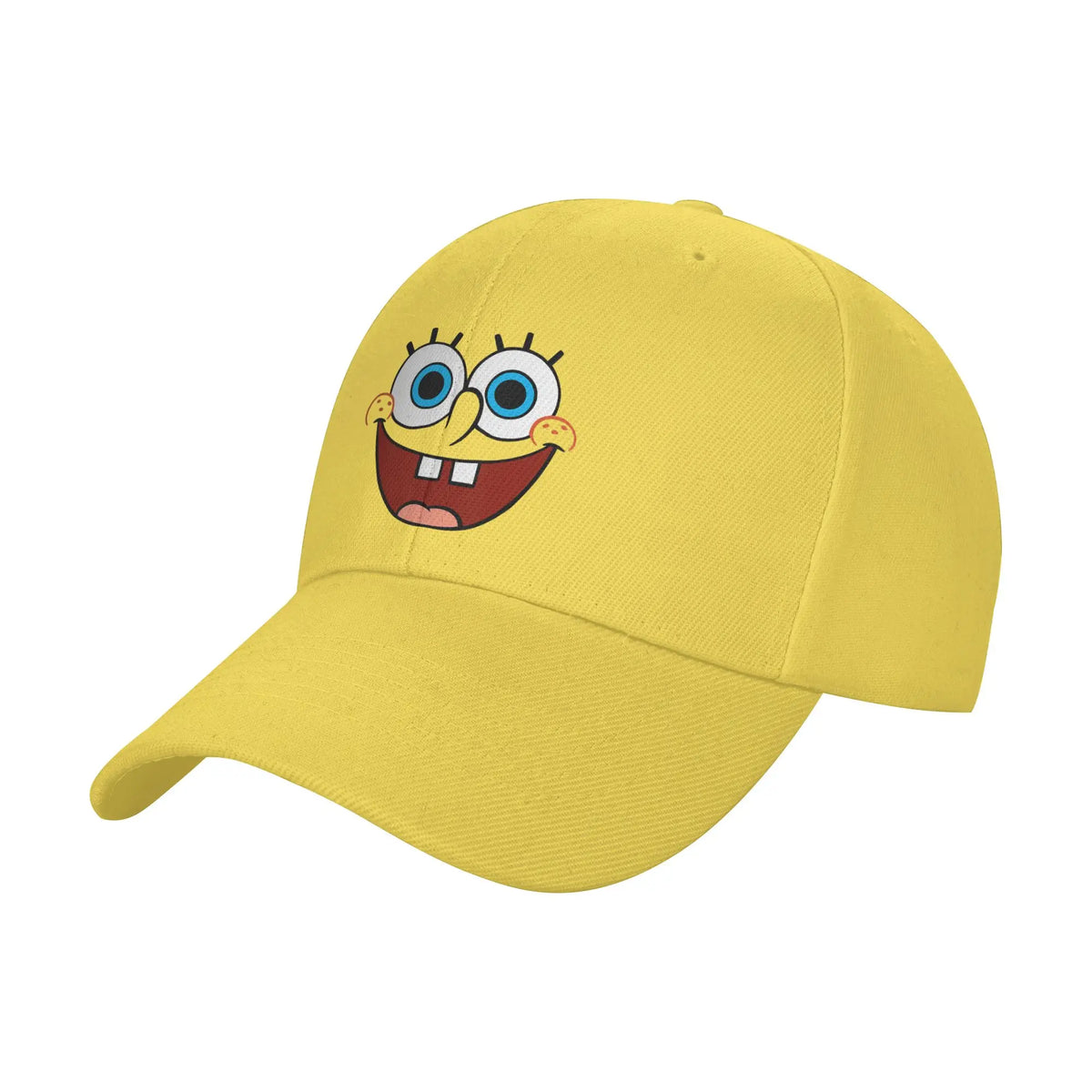 Cappellino da baseball Spongebob con grande volto sorridente, modello "Sun", stile retrò "Trucker" primaverile y2k per coppie, donne, tennis, skate e baseball