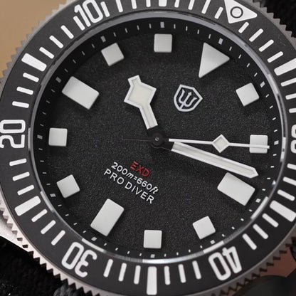 Watchdives EXD 40Mm Titanium Dive Watch Men's VH31 Sweep Quartz Watches 200 Waterproof AR Sapphire BGW9 Luminous 316L Wristwatch