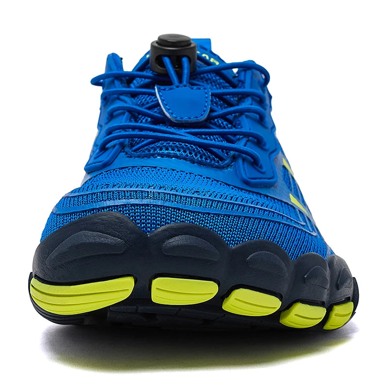 HOBIBEAR Wide Toe Barefoot Sneaker Unisex Non Slip Outdoor Athletic Shoes Elastic Band Beach Sneakers