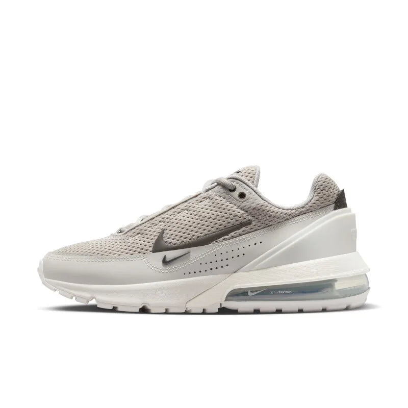 Sapatilhas de corrida Nike para mulher com amortecimento Air traseiro, ressalto e apoio, novas, leves, confortáveis e duradouras, para treino, deslocações e desporto, Air Max Pulse, estilo Retro Tech, versáteis, modernas, casuais e desportivas