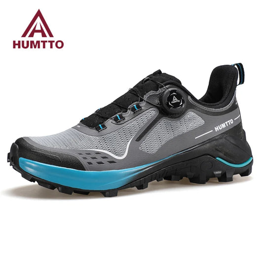 HUMTTO Men's Luxury Designer Trail Sneakers Anti-slip Sports Hiking Breathable Outdoor Trekking Boots