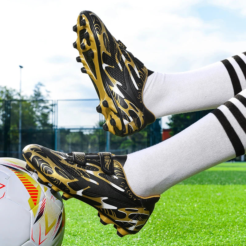 Nouveaux hommes enfants bottes de Football ultralégers garçons chaussures de Football professionnelles crampons antidérapant Match herbe chaussures d'entraînement livraison directe