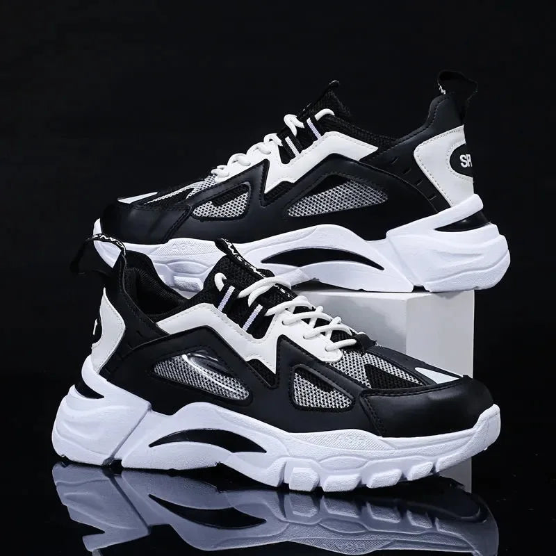 Nuevos zapatos casuales para hombre, para actividades al aire libre; zapatillas deportivas a la moda, ligeras, cómodas y transpirables.
