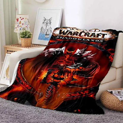 WOW, World of Warcraft  Demon Hunter, Lich King Game 3D Soft Blankets,Throw Blanket for Picnic Beds Sofa Home Bedroom Kids Gifts