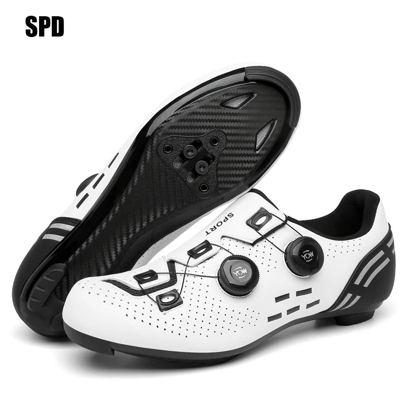 Zapatillas de ciclismo profesionales para hombre MTB y SPD, zapatillas de carreras de montaña, zapatillas de ciclismo de carretera SPD y de montaña para mujer