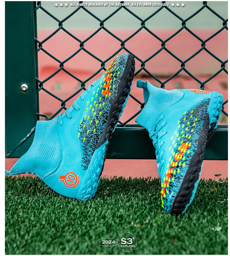 Chuteiras profissionais de futebol para homem, originais, para futebol indoor, relva e treino TF/FG
