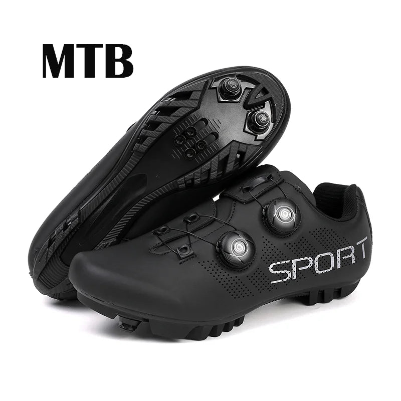 Ultra-Light Cycling Shoes, Breathable and Lightweight, SPD-Compatible Hard Soles for Road Mountain Bike Competition Training
