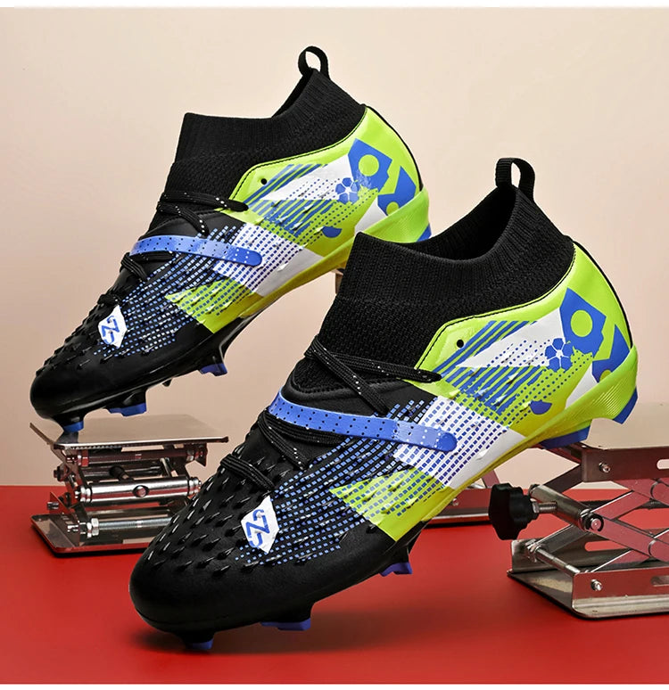 Football Boots Men Professional Soccer Shoes Sneakers Field Long Spikes Outdoor Competition Non-Slip Comfortable Training Shoes