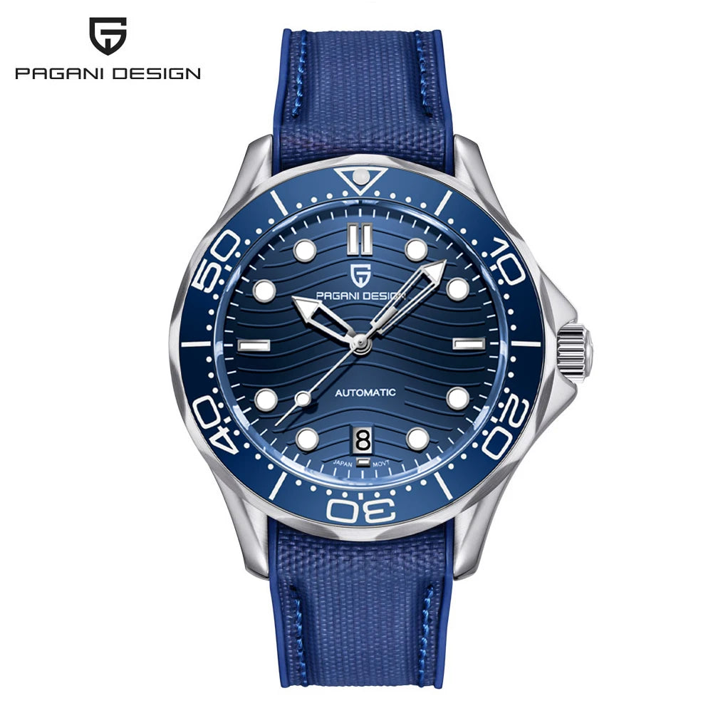 PAGANI DESIGN 2026 Nuevo V2 Waves 200M Reloj de buceo para hombre, reloj automático de lujo y moda para hombre, cristal de zafiro AR, reloj de pulsera para hombre
