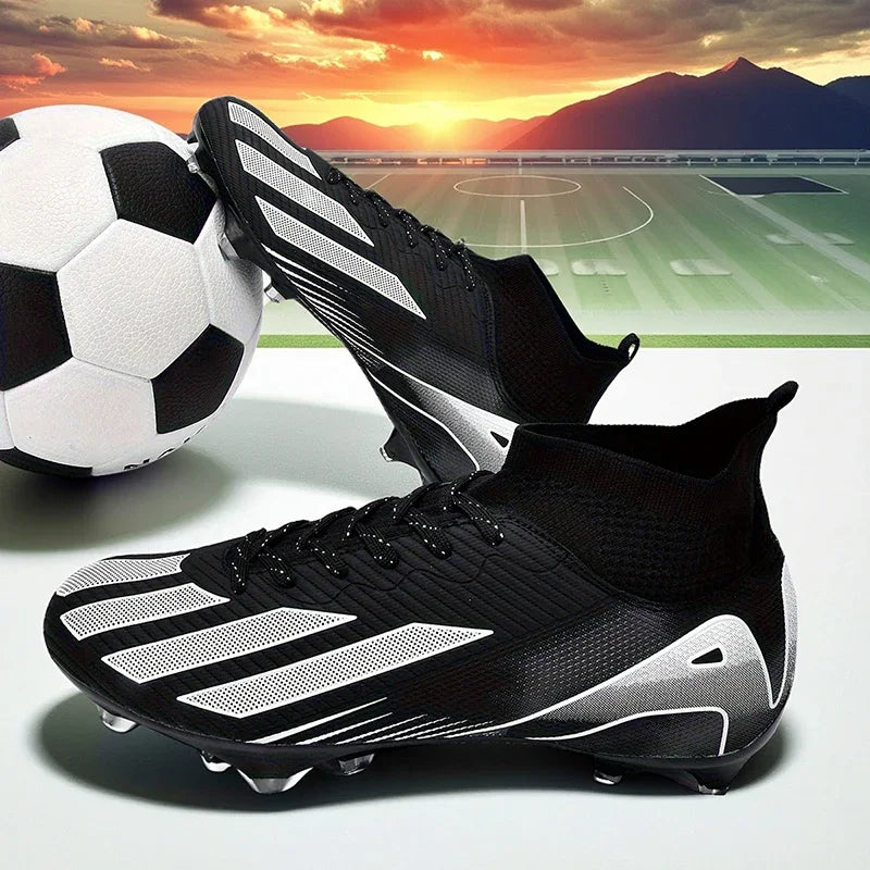 Chuteiras de futebol para homem e rapaz, ultraleves, profissionais, antiderrapantes e confortáveis, para treino e jogo em relva