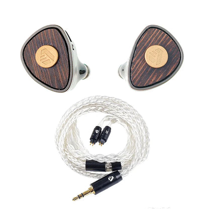 Nouveaux écouteurs ARISYN BAI YONG avec diaphragme composite LCP de 10 mm, transducteur dynamique + unité haute fréquence MEMS avec câble pour casque HiFi