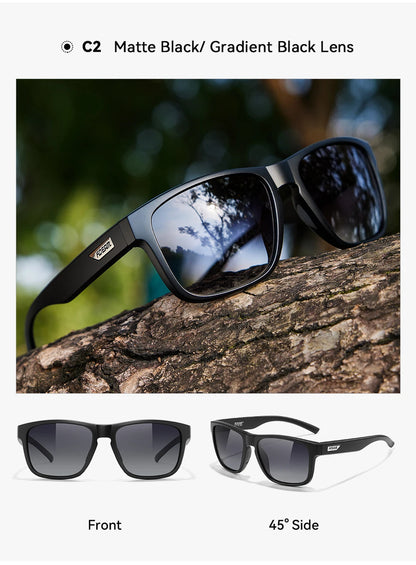 KDEAM XXL Size Men's Polarized Sunglasses Outdoor Sports Goggles Overall Width 155mm Extra Large Sunglass