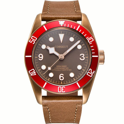 Luxury NH35A Corgeut 41mm Automatic Men's Watch PVD Case Sapphire Military Male 10BAR wim Watches Luminous Mechanical Wristwatches