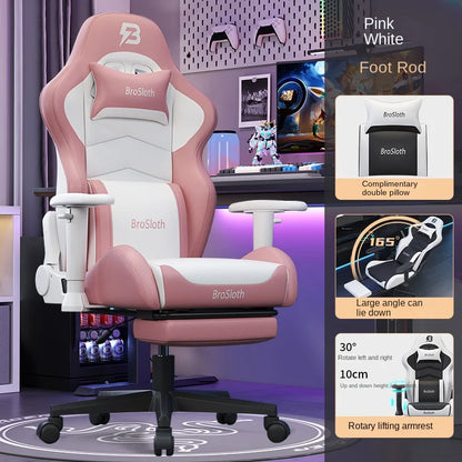 S8 Gaming Chair with 3D Armrests, Adjustable Backrest, Computer Office Chair, Nylon Feet, Gaming Streamer Chair