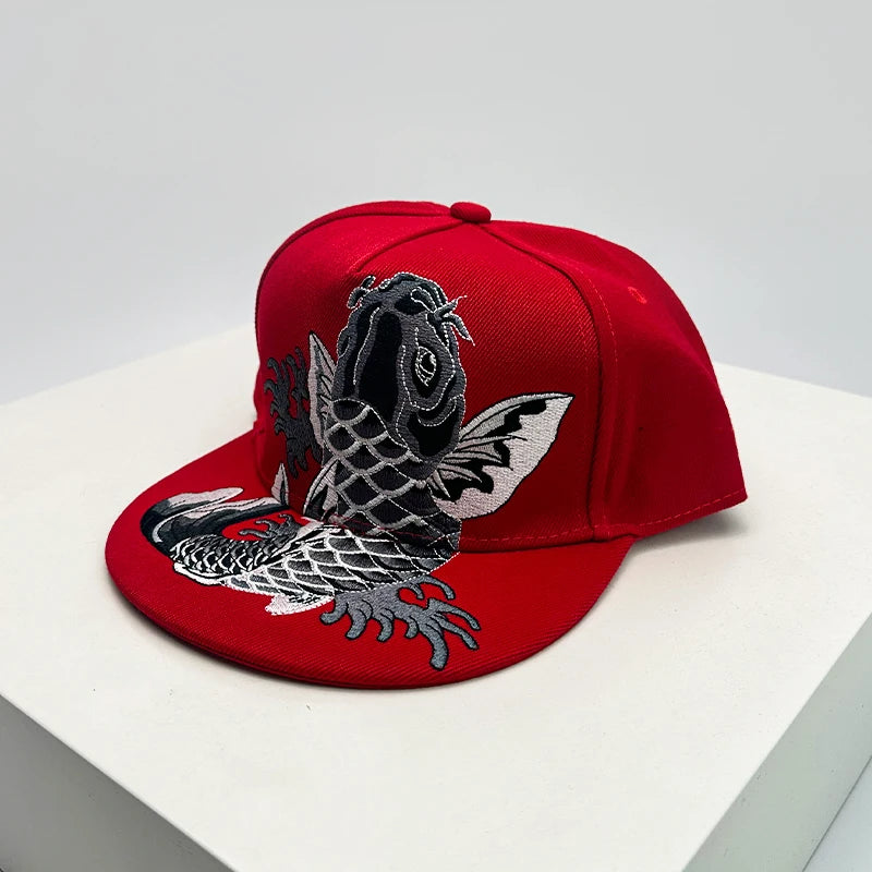 China Chic Pattern Embroidered Baseball Hats Breathable New Unisex Ethnic Style Peaked Caps Versatile Sunshade Hip Hop Fashion