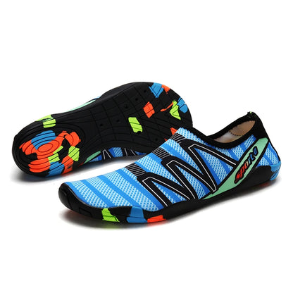 Scarpe da acqua ad asciugatura rapida per spiaggia, unisex, pantofole aqua da nuoto barefoot, scarpe da surf e risalita del fiume, calze outdoor leggere estive