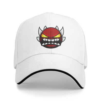 Geometry Game Dash Baseball Cap Casual Unblocked Level Sandwich Hat for Men Women Breathable Headwear Activities