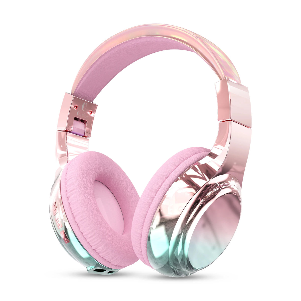 Écouteurs Bluetooth brillants pour enfants et filles, casque stéréo sans fil avec micro, pour l'école et les voyages, casque musical pour enfants, cadeaux pour enfants