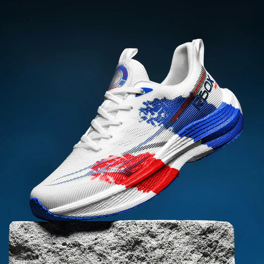 Running Shoes Men Mesh Breathable Lace-up Comfortable Marathon Sports Casual Tennis Shoes Big Size Trendy Sneakers for Men