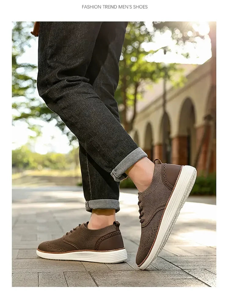 Mocasines deportivos de malla para hombre, calzado antideslizante de corte bajo, zapatos casuales deportivos, superventas, zapatos de diseño 2025