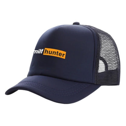 Milf Hunter Trucker Caps Fashion Cool Milf Hunter Hats Baseball Cap Summer Outdoor Sun Mesh Caps MZ-506