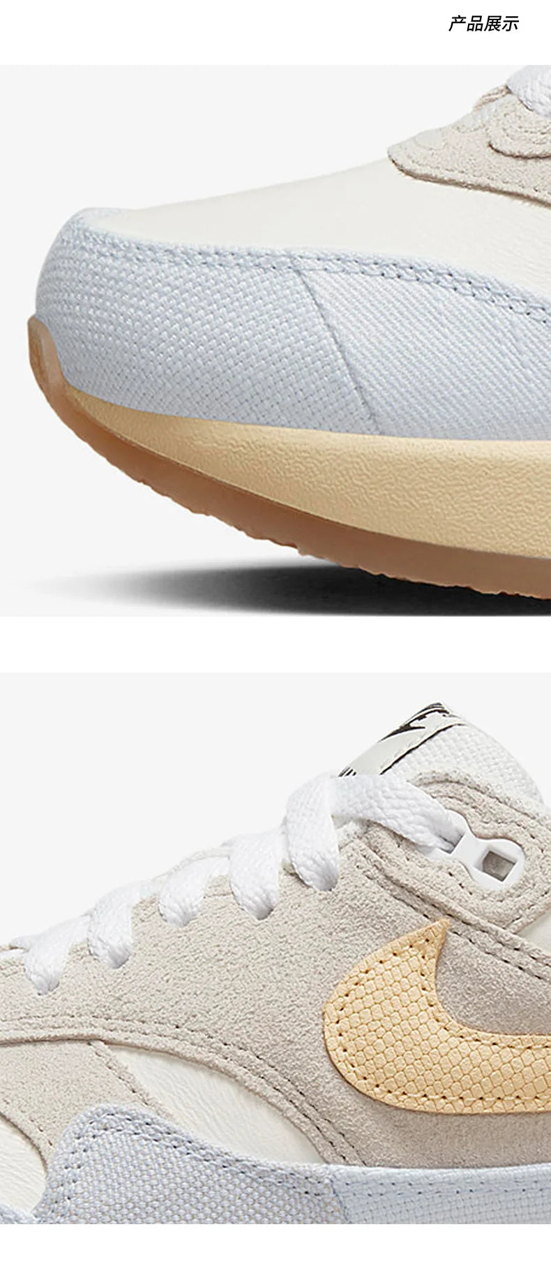 Nike Original Air Max 1 Damen-Sneaker, modische Freizeit- und Sportschuhe FJ4735-001