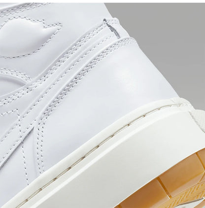 Ténis desportivos Nike Air Jordan genuínos para mulher, com sola grossa e duradoura, FB9894-100