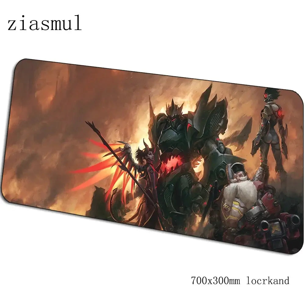 overwatch mouse pad Cartoon Computer mat 700x300x3mm gaming mousepad large Indie Pop padmouse keyboard games pc gamer desk