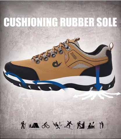 Men's EVA Hiking Shoes Waterproof Anti-Slip Leather Outdoor Sports Shoes for Camping Running Jogging 2025 New