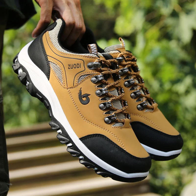 Men's leather casual shoes, sneakers for men, spring, autumn, winter shoes, lightweight tennis walking shoes for men