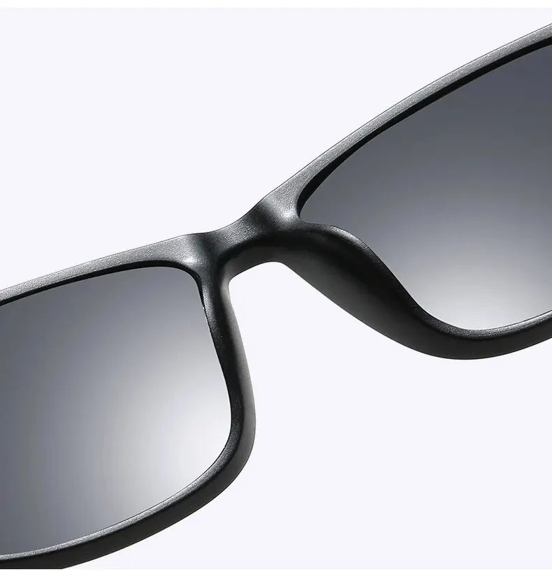Luxury Men Sunglasses Fashion Vintage Square Ultra Light TR90 Frame Driving Fishing Sun Glasses For Man Eyewear