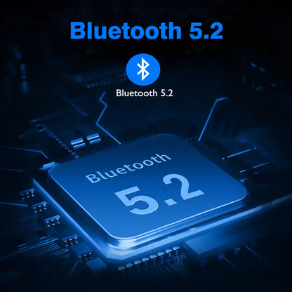 Auriculares gaming inalámbricos Bluetooth 5.2 OneOdio 110H – 110H de autonomía, sonido de graves profundos circumaurales con micrófono, auriculares 2 en 1 con cable e inalámbricos para PC y PS4