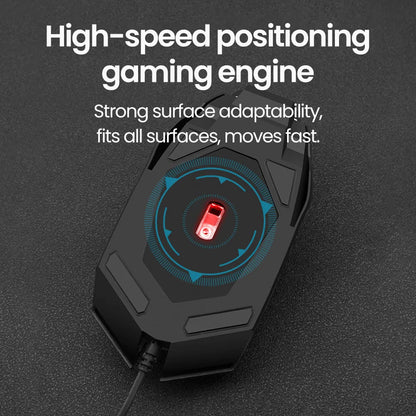 RGB Wired BackLight Mute USB Mice USB Wired Gaming Mouse for Desktop PC Notebook Computer Home Office LED Luminous 1600DPI