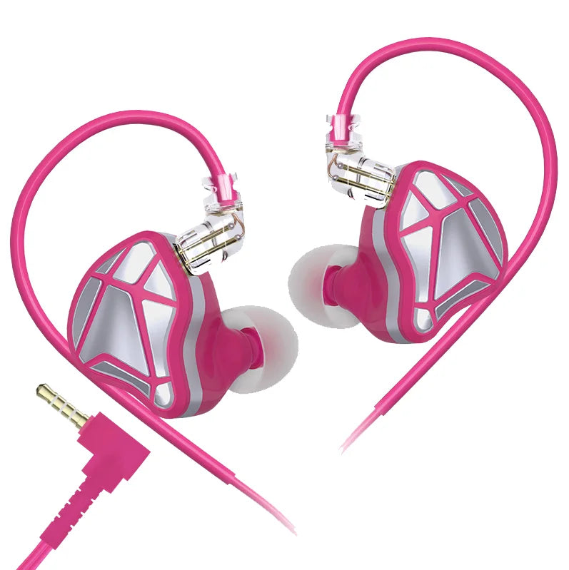 KZ Nouveaux écouteurs intra-auriculaires Axas FPS pour le jeu, avec DSP réglable professionnel, réduction de bruit, câble 2 broches détachable, écouteurs ergonomiques pour e-sport