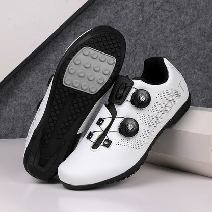 Ultra-Light Cycling Shoes, Breathable and Lightweight, SPD-Compatible Hard Soles for Road Mountain Bike Competition Training
