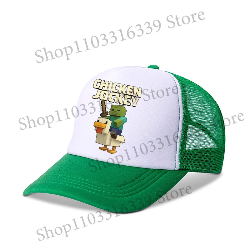 New Game Theme Hat Man Baseball Cap Male Sunshade Sunscreen Cap Minecrafted Fashion Hip Hop Caps Leisure Net Hats Birthday Gift
