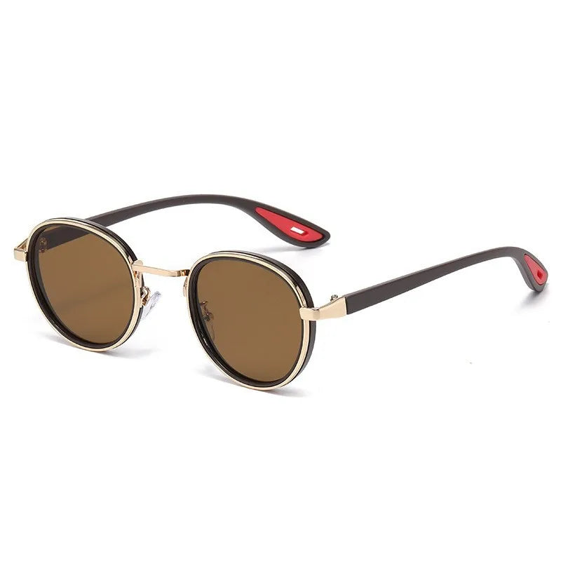 Metal Oval Lens Sunglasses UV Protection Retro Small Frame Sun Glasses Classic Brand Designer Eyepiece for Women Men