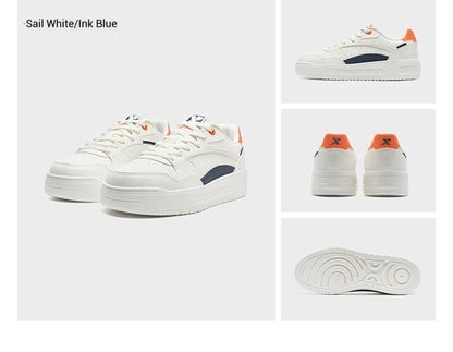 Zapatillas de skate Xtep: zapatillas deportivas ligeras de verano, suela gruesa, de caña baja, modernas y de estilo urbano 875319310016