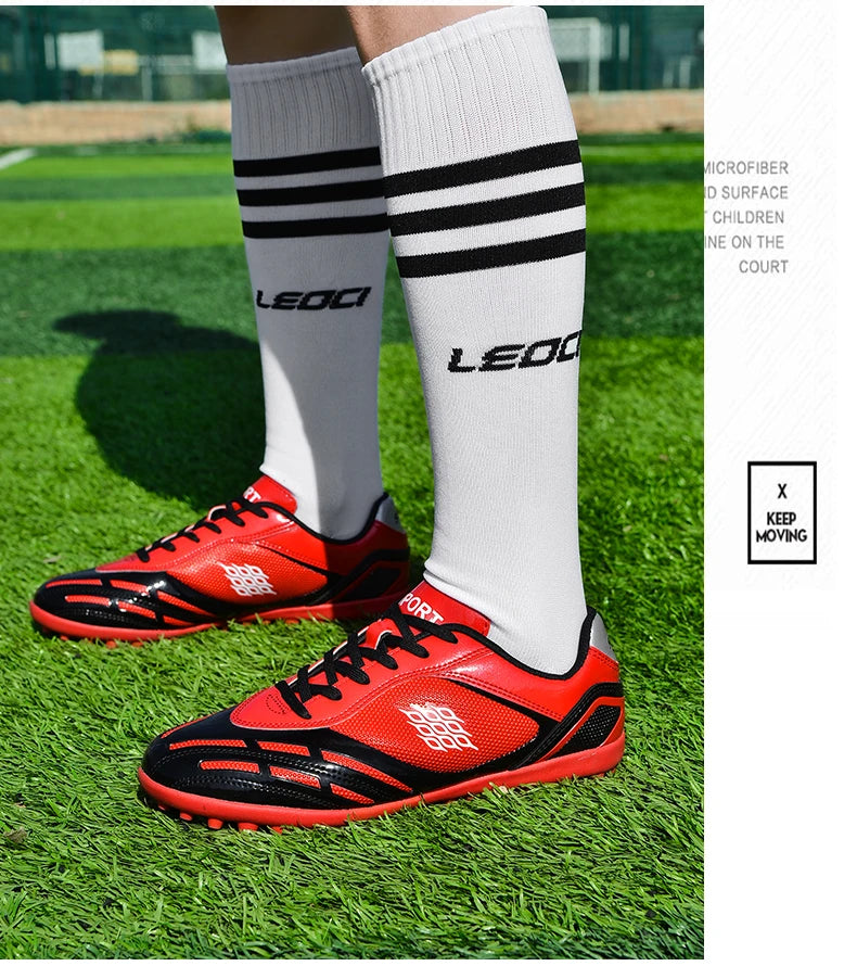 Soccer Shoes Men Turf Football Boots Fashion Firm Ground Studs Anti-Slip Boy Sneakers Original Outdoor Field Training Trainers
