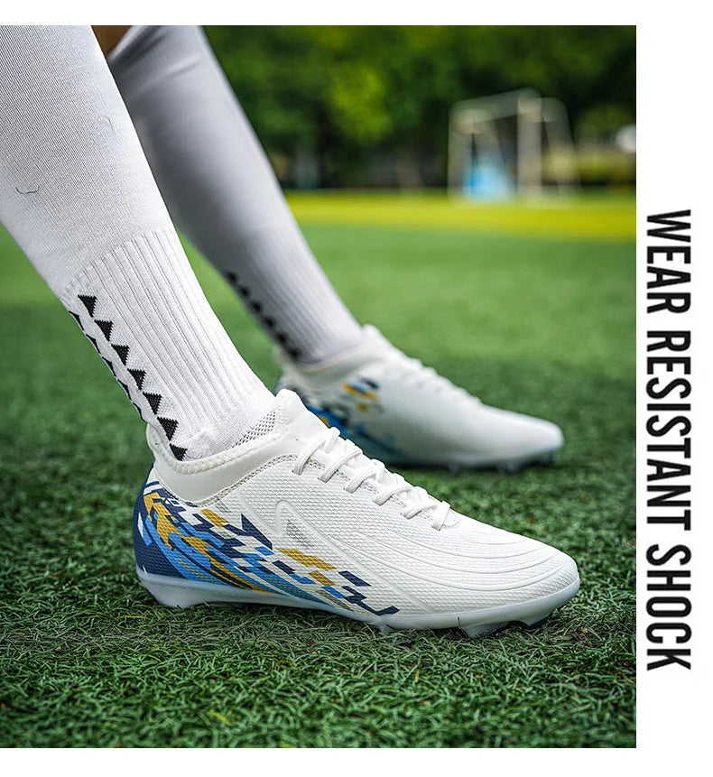 Casual Comfortable Men's Sports Shoes Soccer Shoes Men Anti-slip Outdoor Grass Training Breathable Lace-up Football Boots