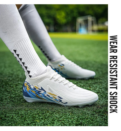 Casual Comfortable Men's Sports Shoes Soccer Shoes Men Anti-slip Outdoor Grass Training Breathable Lace-up Football Boots