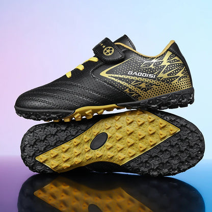 Nouveaux enfants bottes de Football sport société terrain garçon chaussures de Football Futsal rapide intérieur Sneaker Original cheville crampons botte de Football