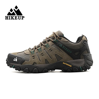 Męskie buty trekkingowe HIKEUP z zamszowej skóry – odporne na zużycie buty outdoorowe do trekkingu, chodzenia, polowania i zastosowań taktycznych