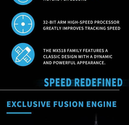 Mouse gaming cablato Logitech G402, processore ARM a 32 bit, 8 pulsanti, 500 IPS, antiscivolo, per sessioni di gioco e lavoro per tutto il giorno