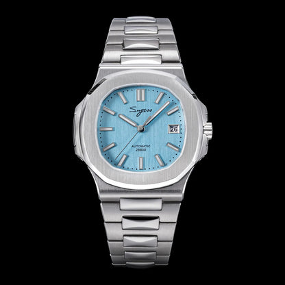 Orologio da uomo Sugess automatico meccanico, movimento Miyota 9015, quadrante MOP, luminoso, impermeabile 5bar, bracciale di lusso S466