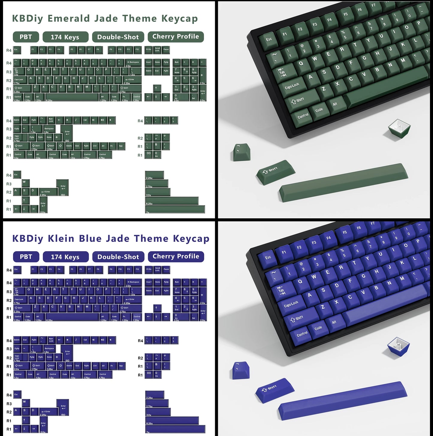 Keycaps KBDiy GMK Illusion perfil Cherry de PBT de doble inyección ISO para kit de teclado mecánico gamer, estilo retro gaming